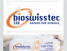 Tablet Screenshot of bioswisstec.com